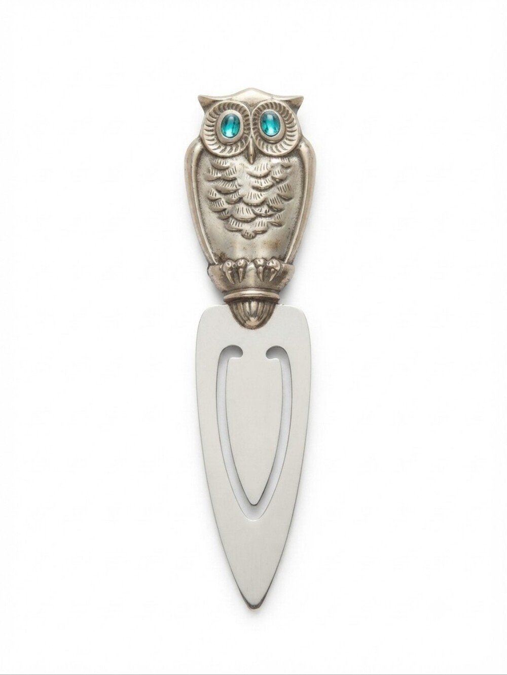 Gorham Sterling Silver Horned Owl Bookmark 4 3/4” long